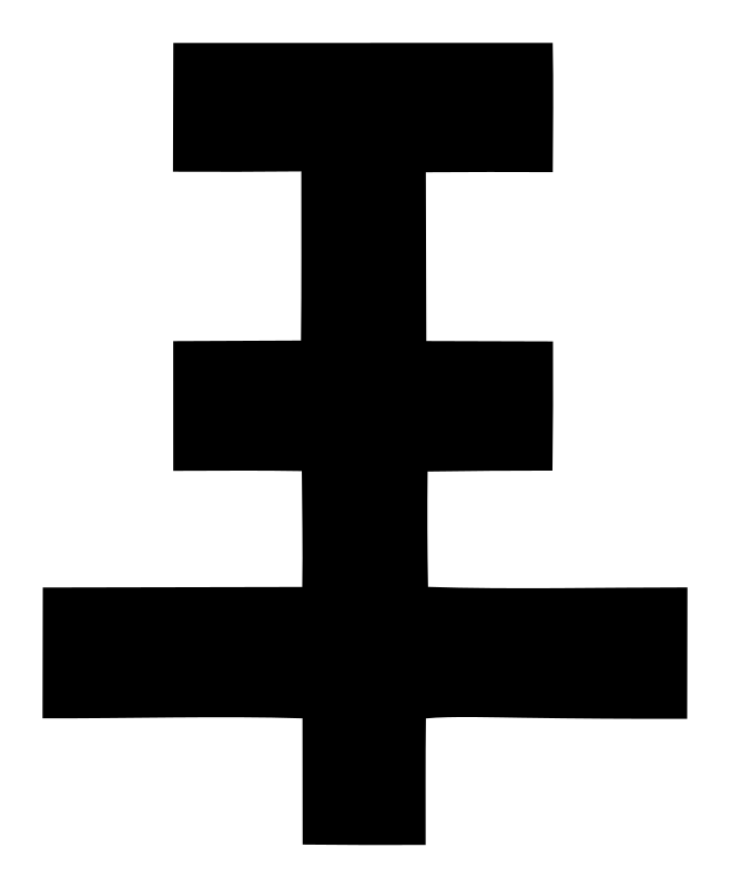 Blocky Cross House Mark