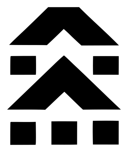 Blocky Double Chevron House Mark