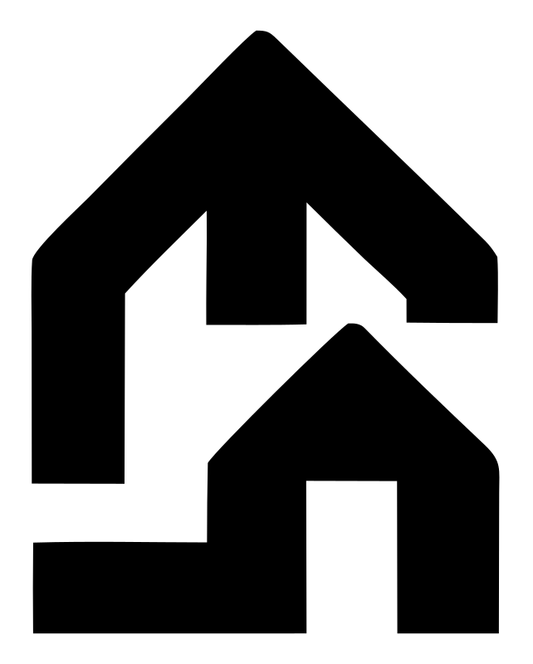 Blocky Double House Mark