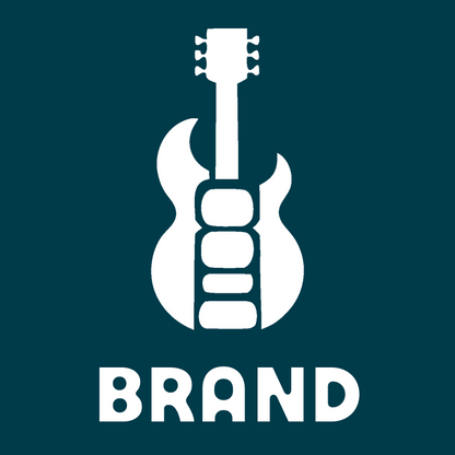 Blocky Electric Guitar Badge preview