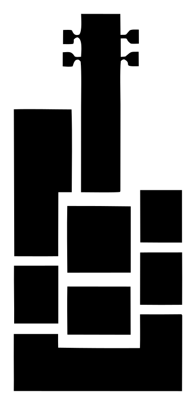 Blocky Guitar Body Mark