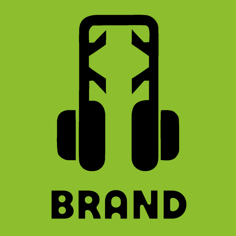 Blocky Headphones Crest preview