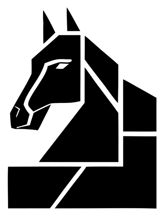 Blocky Horse Head Mark