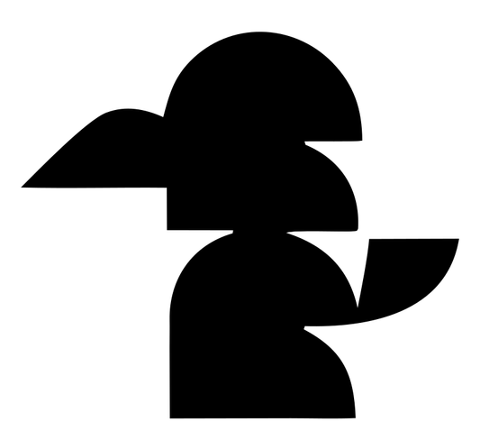 Blocky Kookaburra Sitting Mark