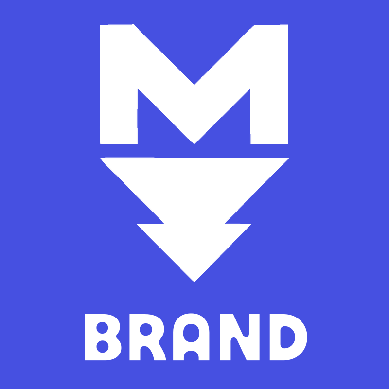 Blocky Letter M Beard Badge preview