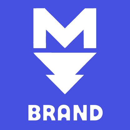 Blocky Letter M Beard Badge preview