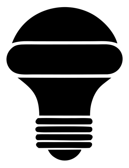 Blocky Light Bulb Icon
