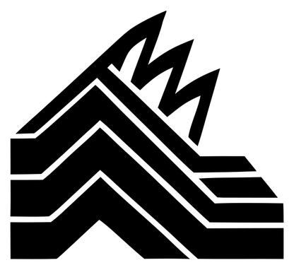 Blocky Mountain Flame Badge