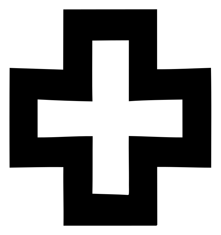 Blocky Nested Cross Logo