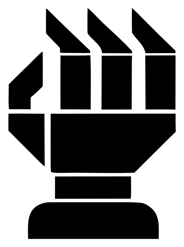 Blocky Robot Fist Mark