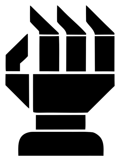 Blocky Robot Fist Mark