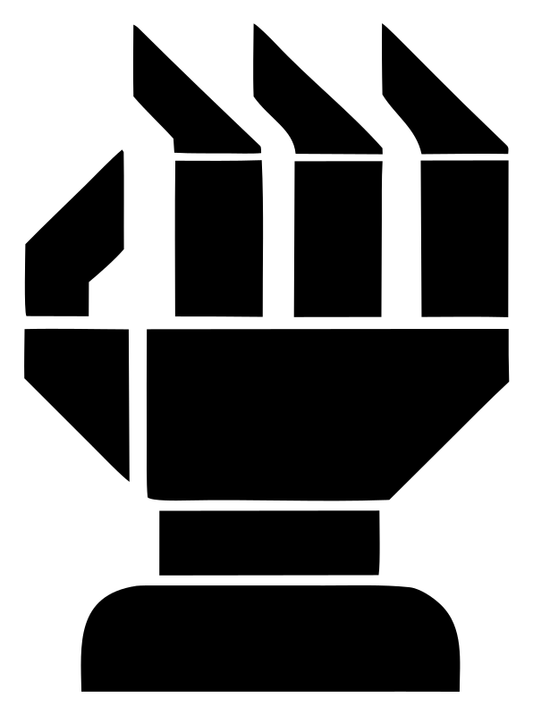 Blocky Robot Fist Mark