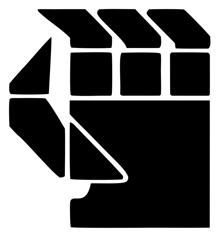 Blocky Robot Hand Badge