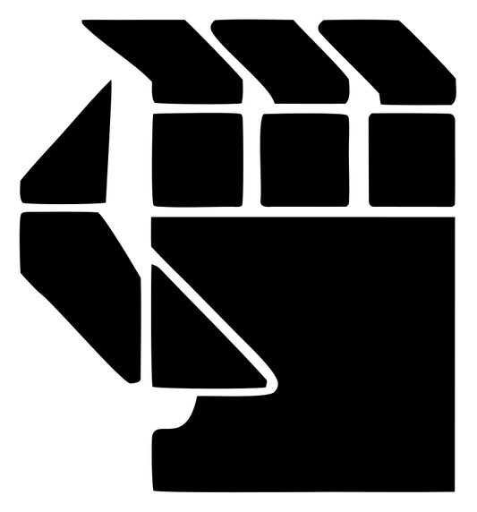 Blocky Robot Hand Badge