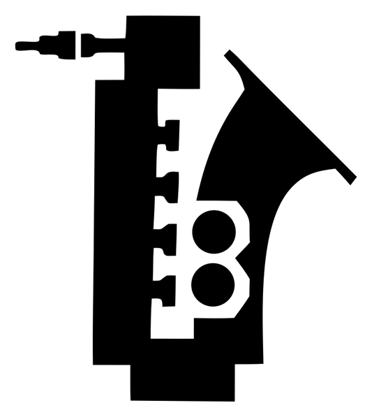 Blocky Saxophone Keys Mark