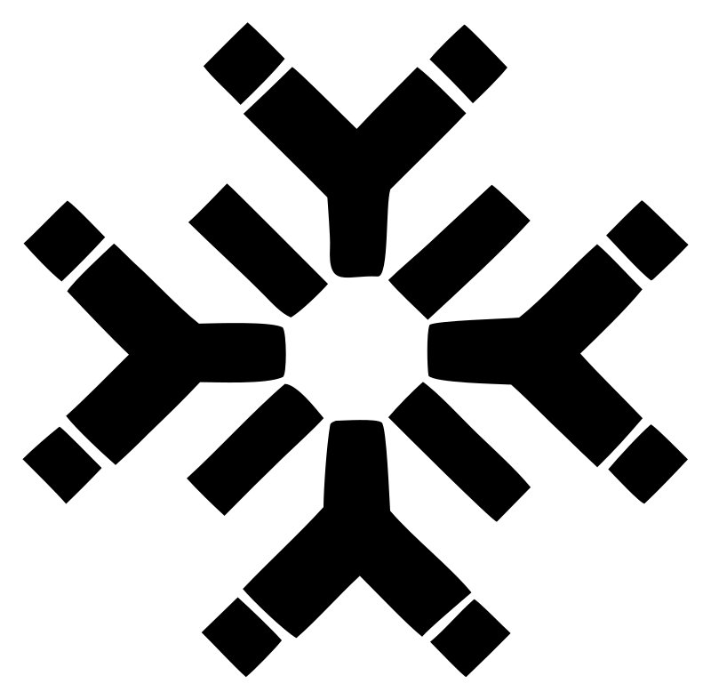 Blocky Snowflake Branch Icon