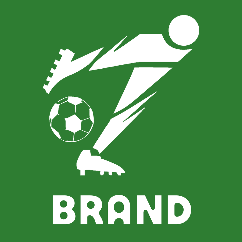 Blocky Soccer Player Kicking Icon preview