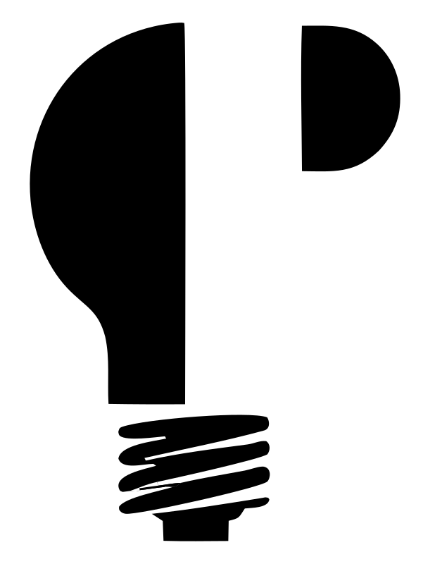 Blocky Split Bulb Icon
