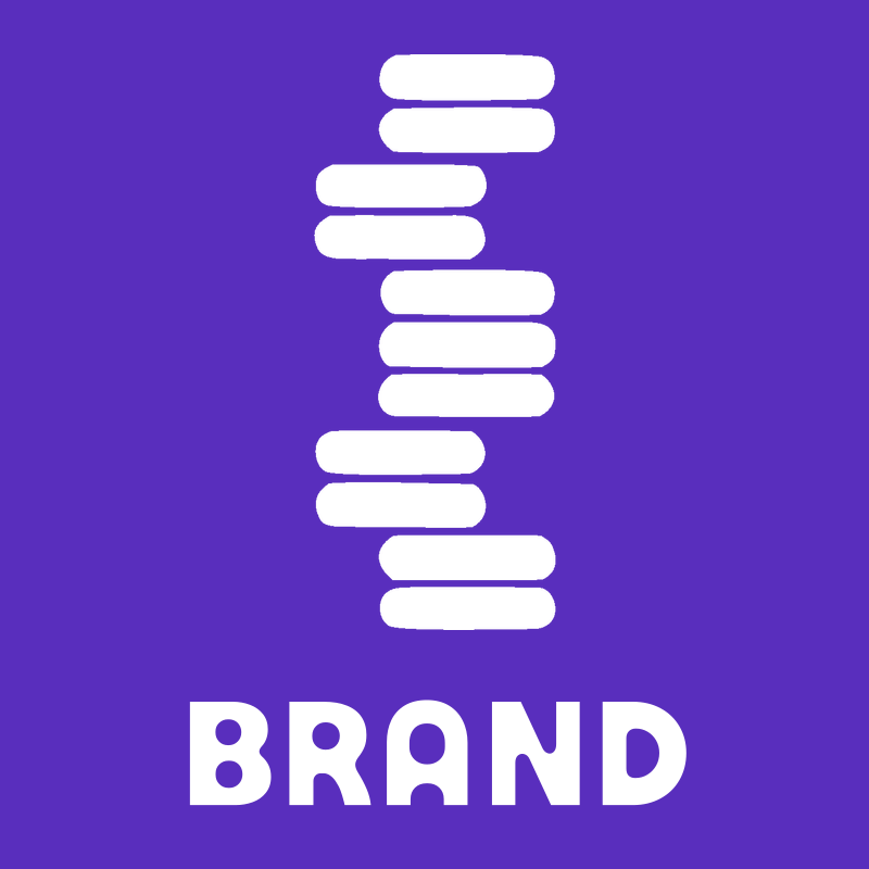 Blocky Stacked Bars Drop Logo preview