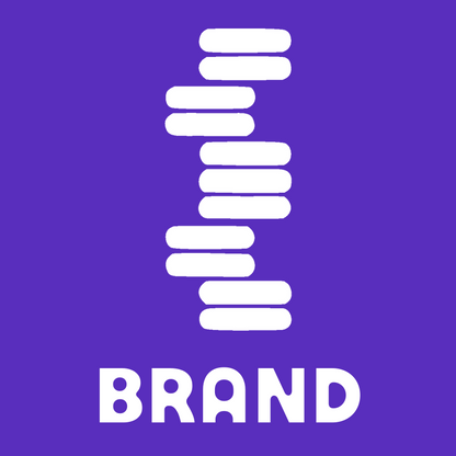 Blocky Stacked Bars Drop Logo preview