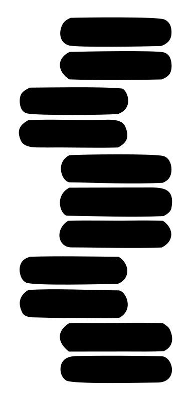 Blocky Stacked Bars Drop Logo