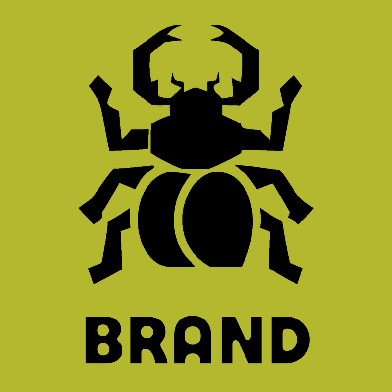 Blocky Stag Beetle Badge preview
