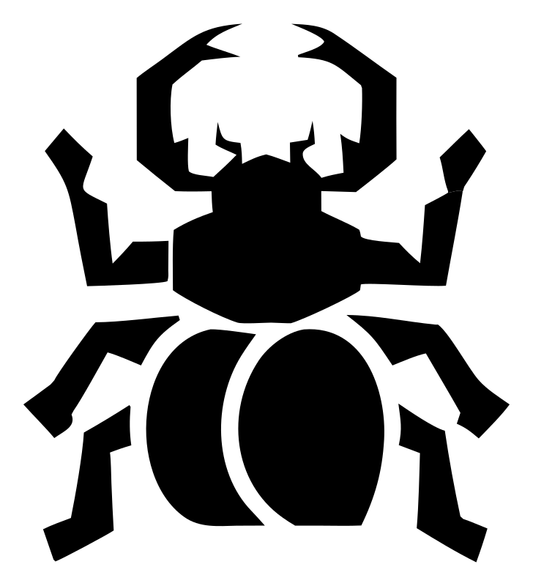 Blocky Stag Beetle Badge
