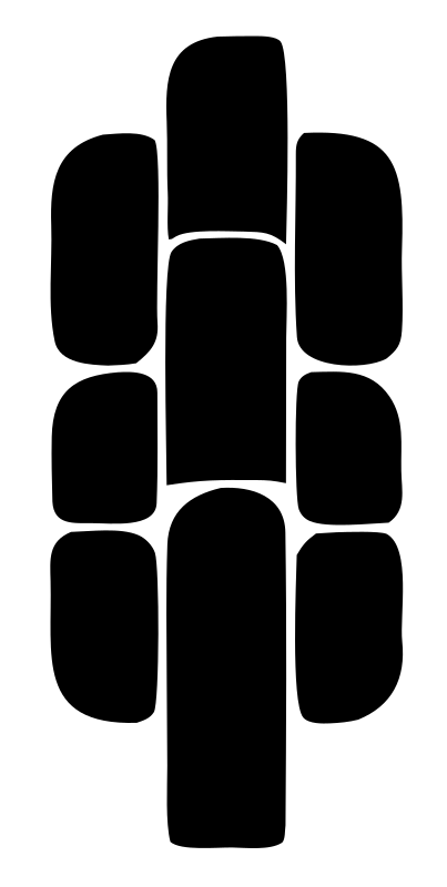 Blocky Tire Tread Logo