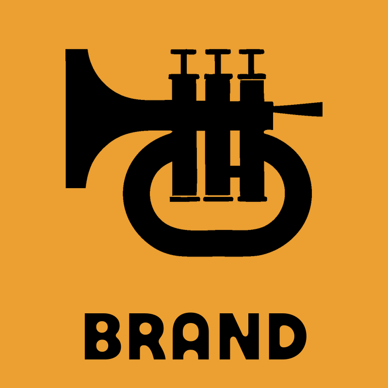 Blocky Trumpet Silhouette Icon preview