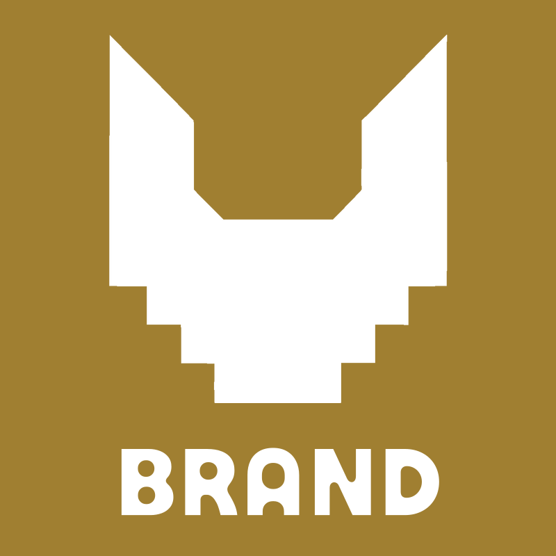 Blocky Winged Beard Logo preview