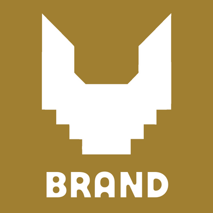 Blocky Winged Beard Logo preview