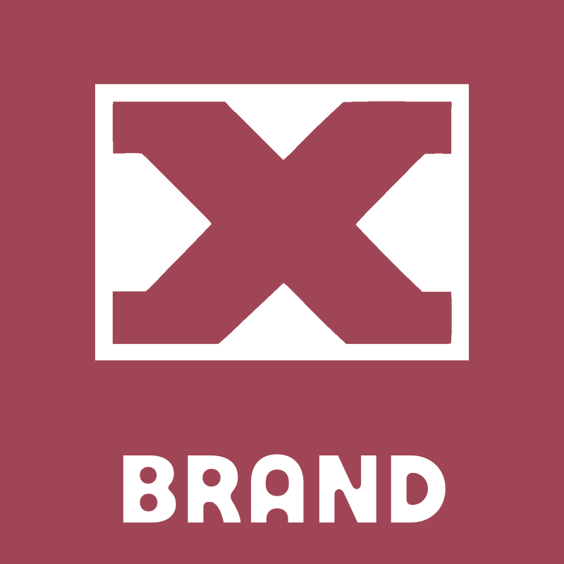Blocky X Letter Mark preview