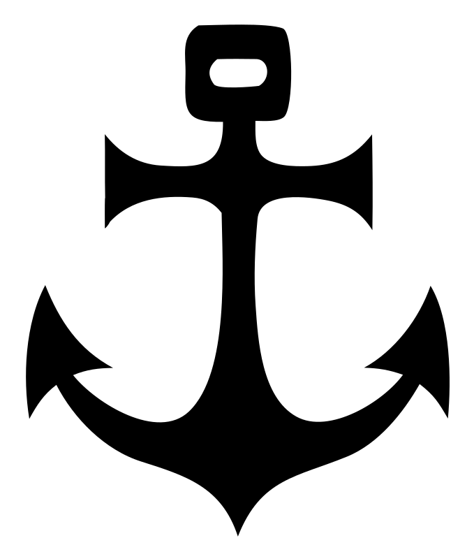Bold Anchor Nautical Mark