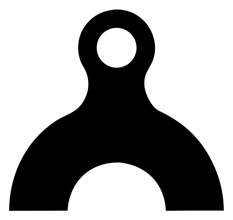 Bold Anvil Ring Top Logo