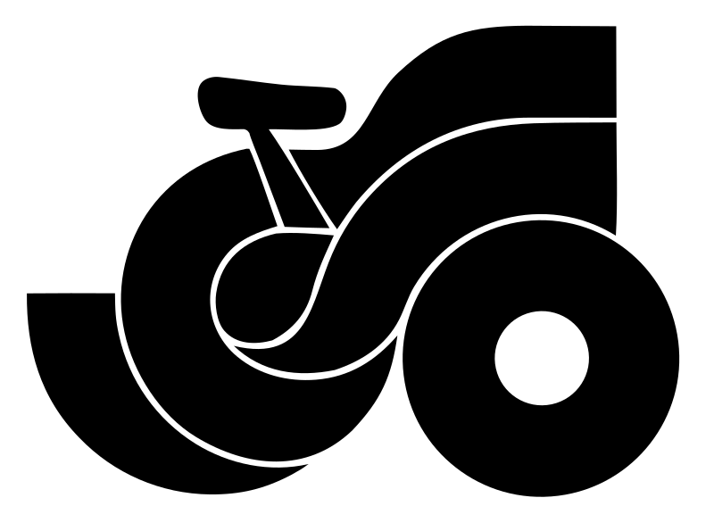 Bold Bicycle Side Profile Mark
