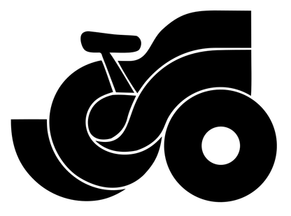 Bold Bicycle Side Profile Mark