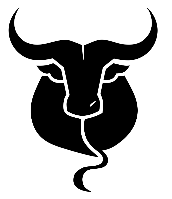 Bold Bull Face Front Logo