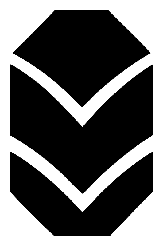 Bold Chevron Bulb Badge