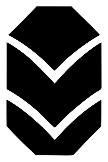 Bold Chevron Bulb Badge