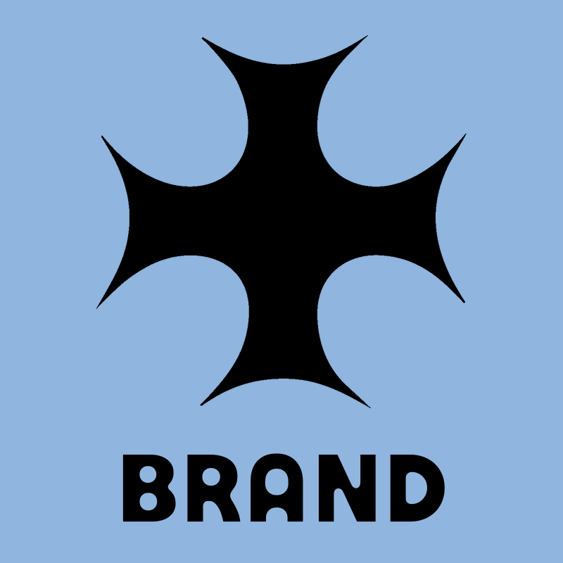 Bold Concave Cross Icon preview