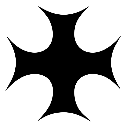 Bold Concave Cross Icon