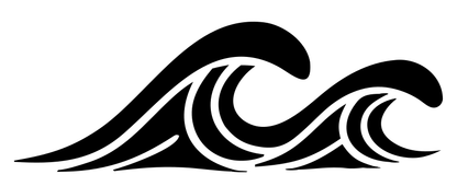 Bold Crashing Surf Wave Mark