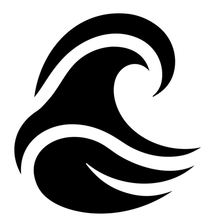 Bold Crashing Wave Icon