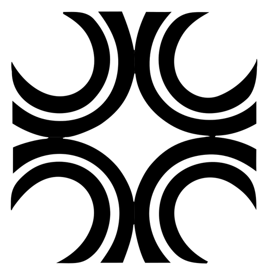 Bold Crescent Cross Mark