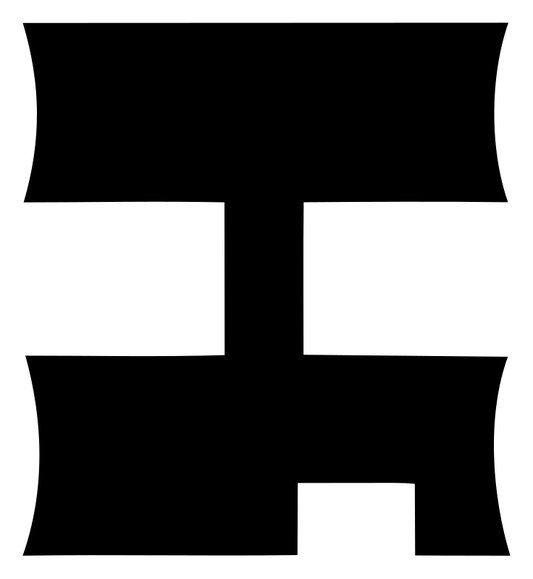 Bold Cross Beam Compass Mark