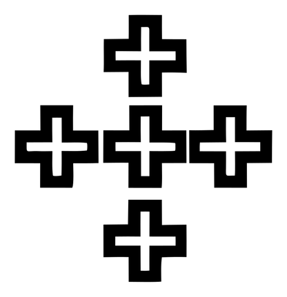Bold Cross Pattern Crest