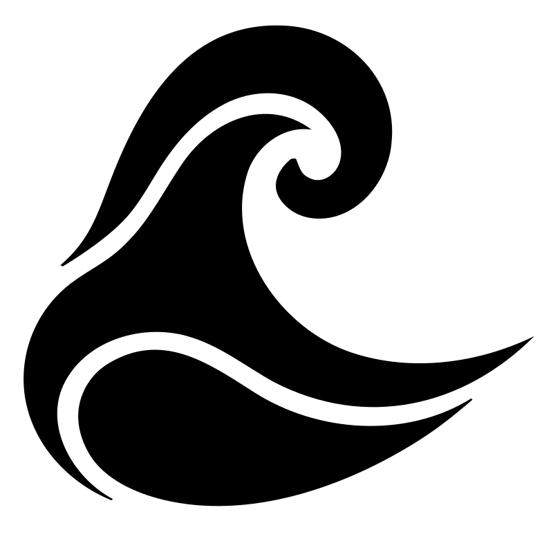 Bold Curl Plunge Wave Icon
