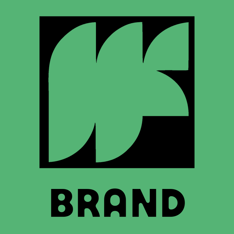Bold Curved Segments Beard Logo preview
