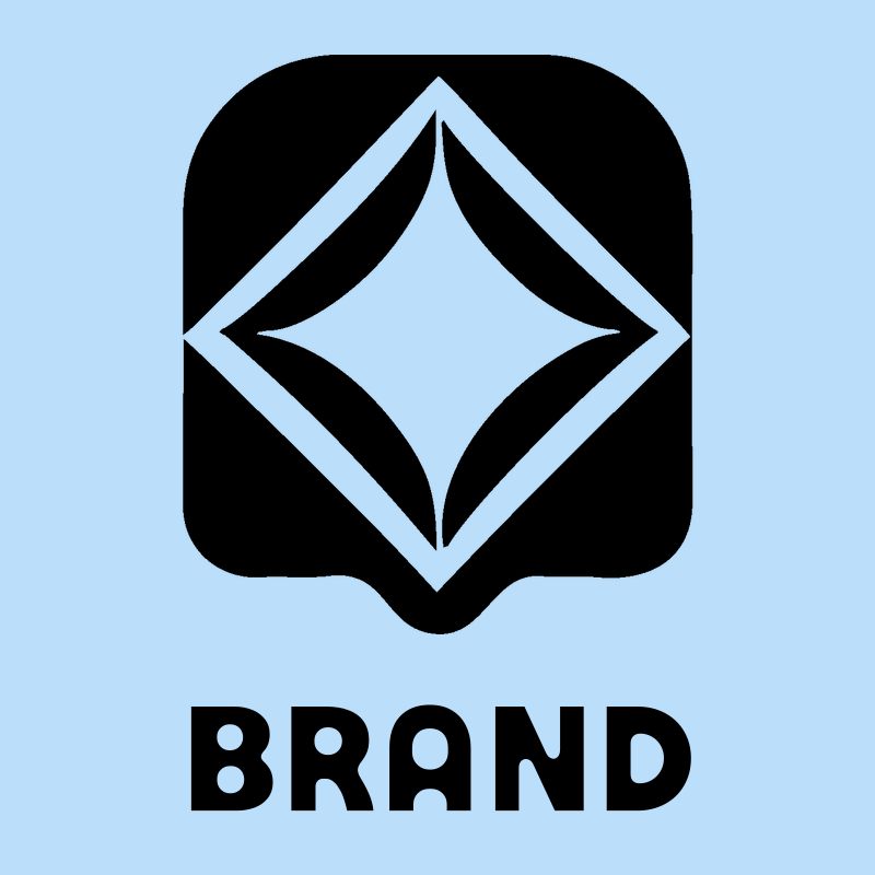 Bold Diamond Negative Space Badge preview