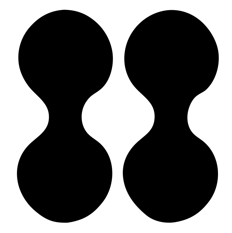 Bold Double Hourglass Gemini Logo
